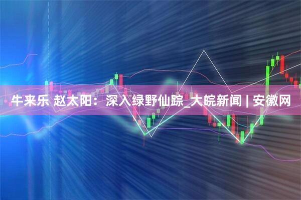 牛来乐 赵太阳：深入绿野仙踪_大皖新闻 | 安徽网